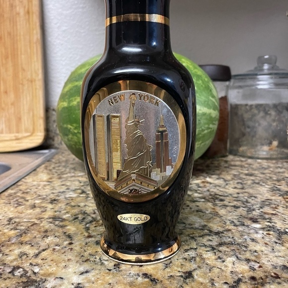 Decorative small Vase Chokin New York 24KT Gold made in Japan. - Picture 4 of 4